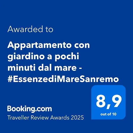 דירה Con Giardino In Totale Relax Al Mare - #essenzedimaresanremo סנרמו